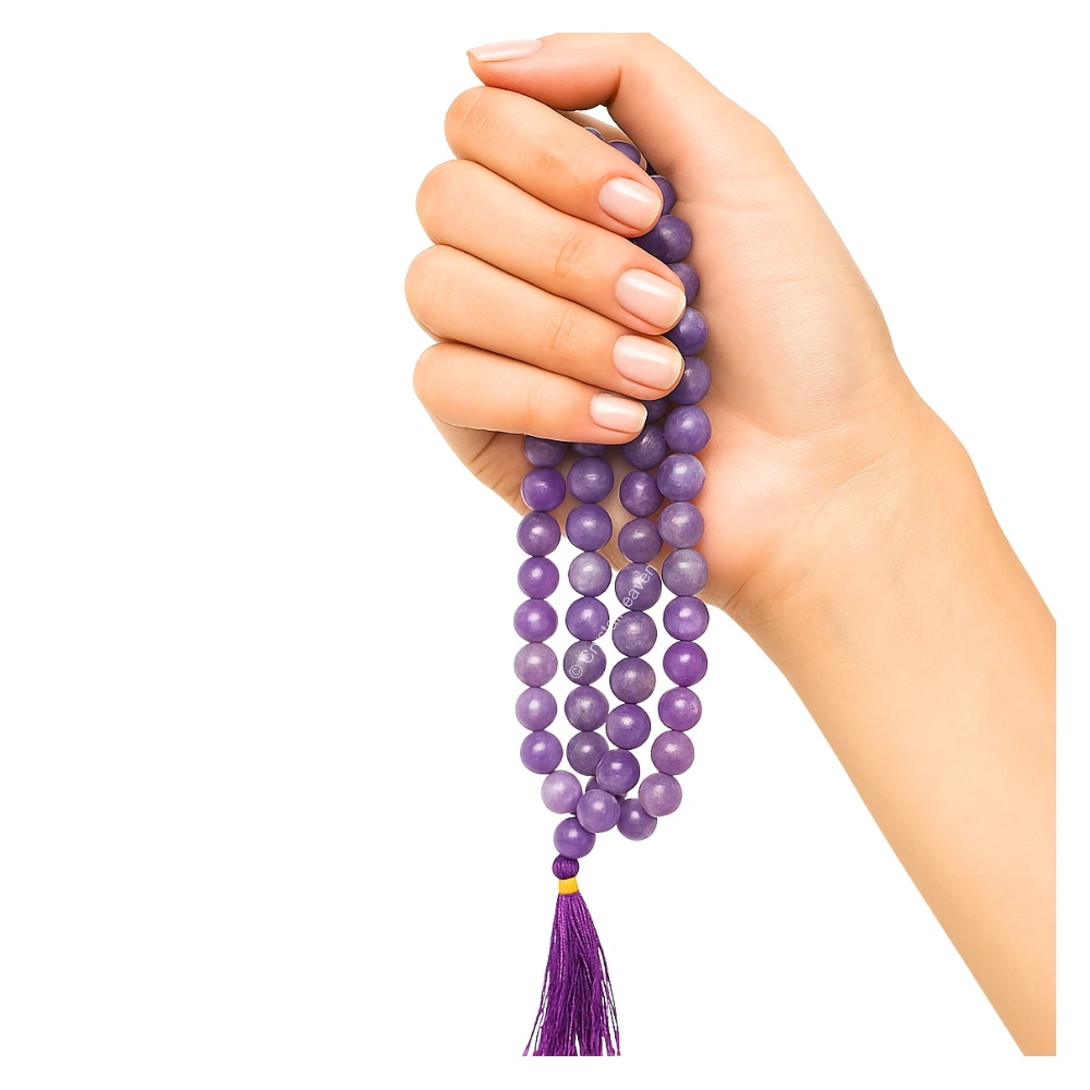 Lepidolite Japa Mala (Without Knot)