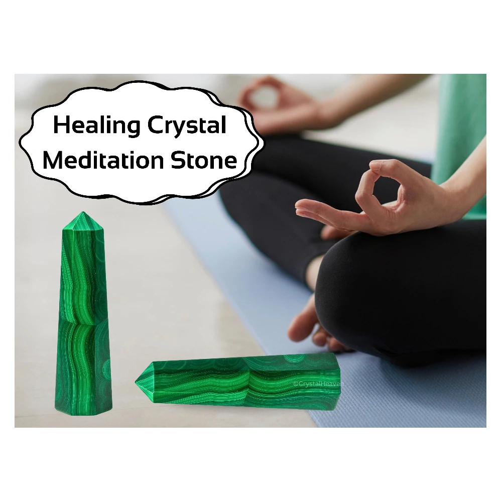 Malachite Crystal Tower (3" to 4" inch)