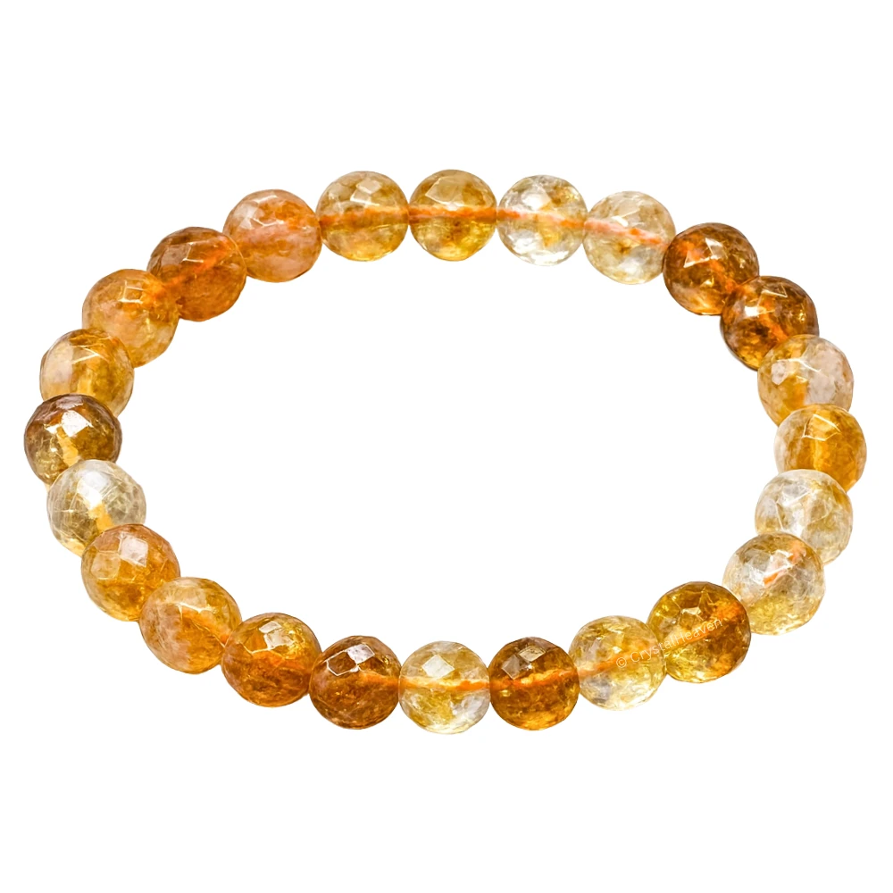 Citrine Bracelet (Faceted-Stretchable)