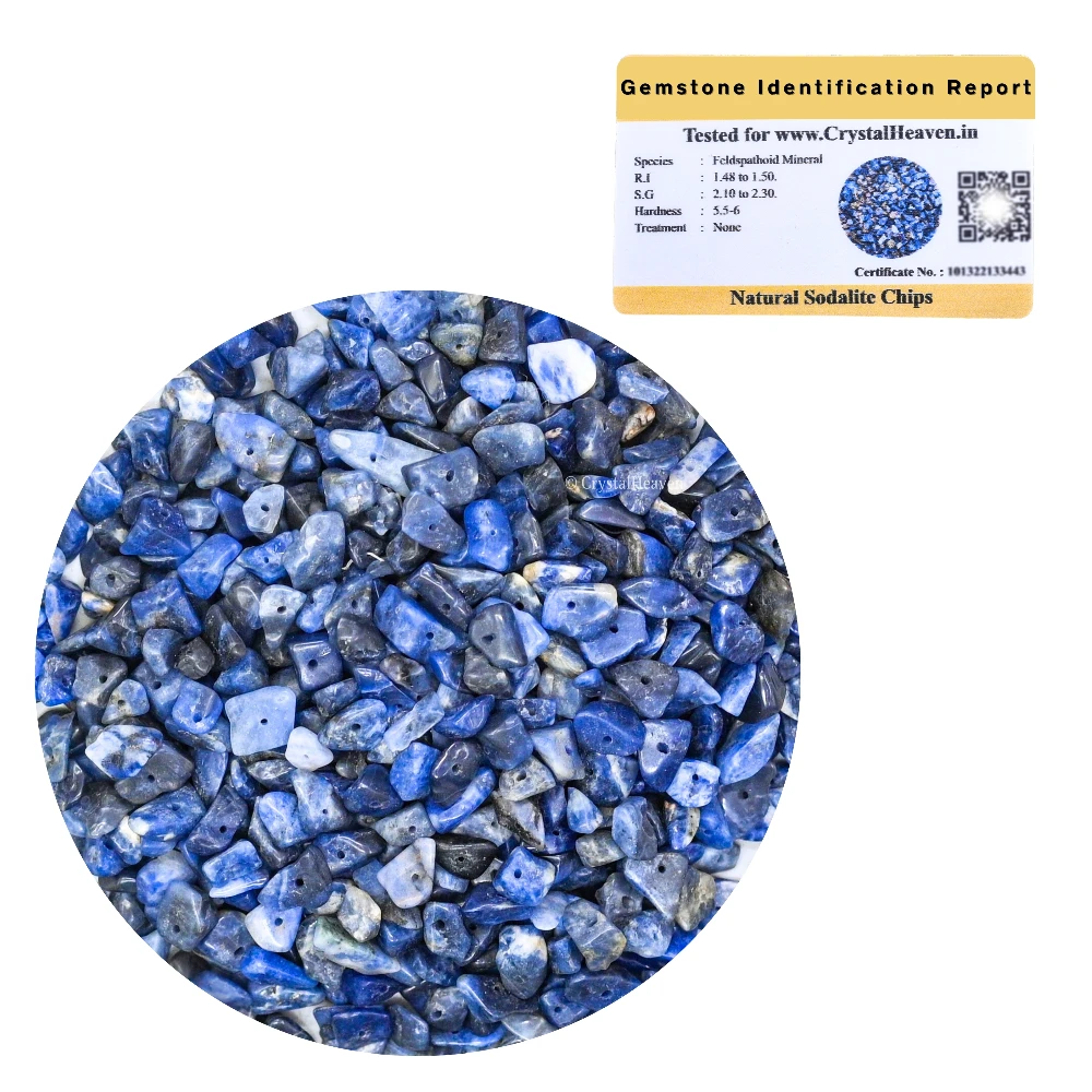 Sodalite Chips - Pre Drilled