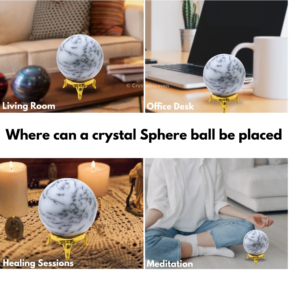 Dendrite Opal Sphere (2 Inch)
