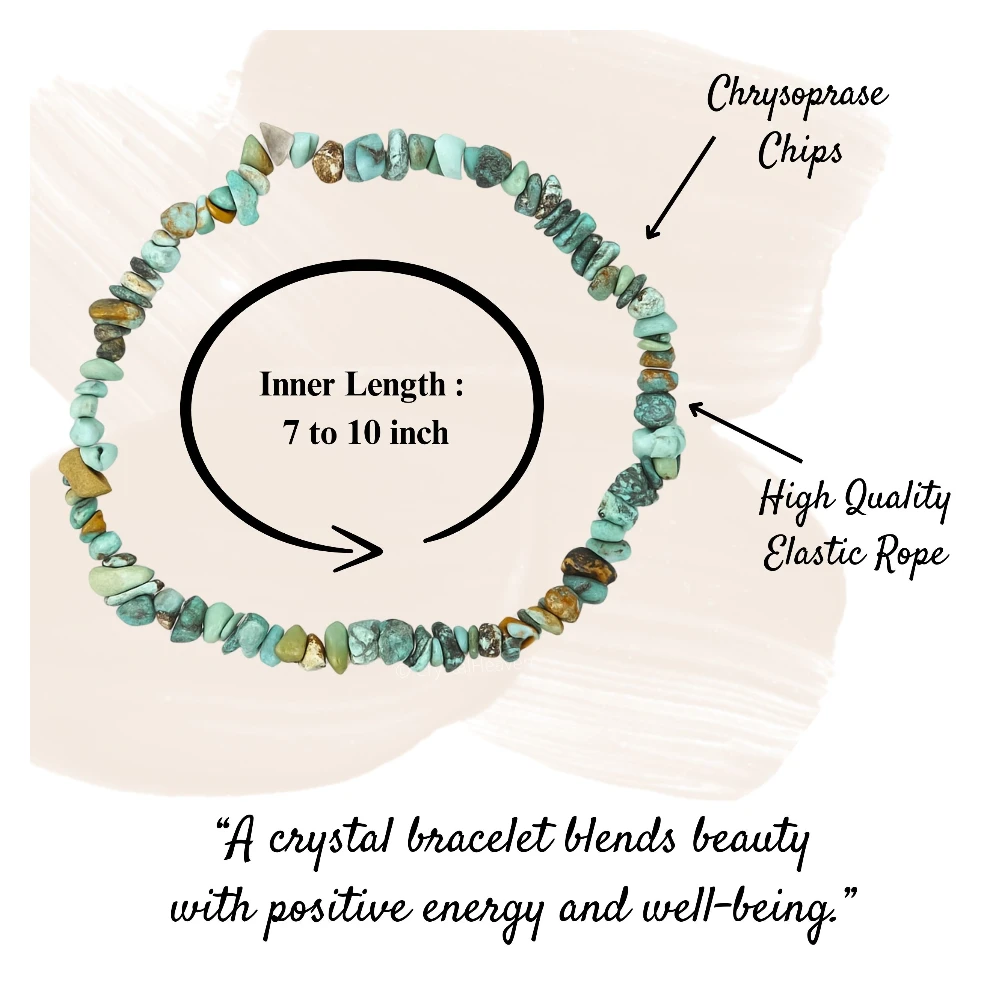 Chrysoprase Chips Bracelet