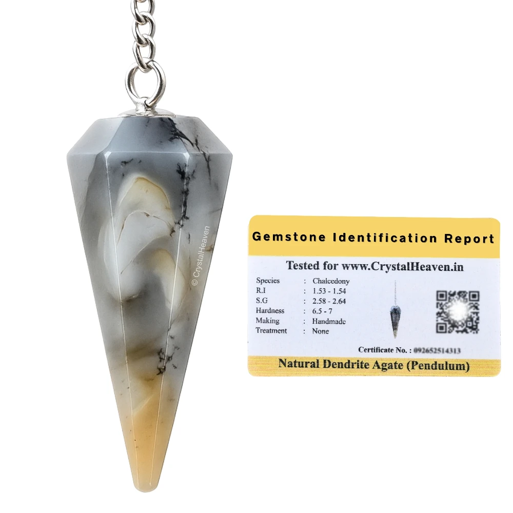 Dendrite Agate Pendulum