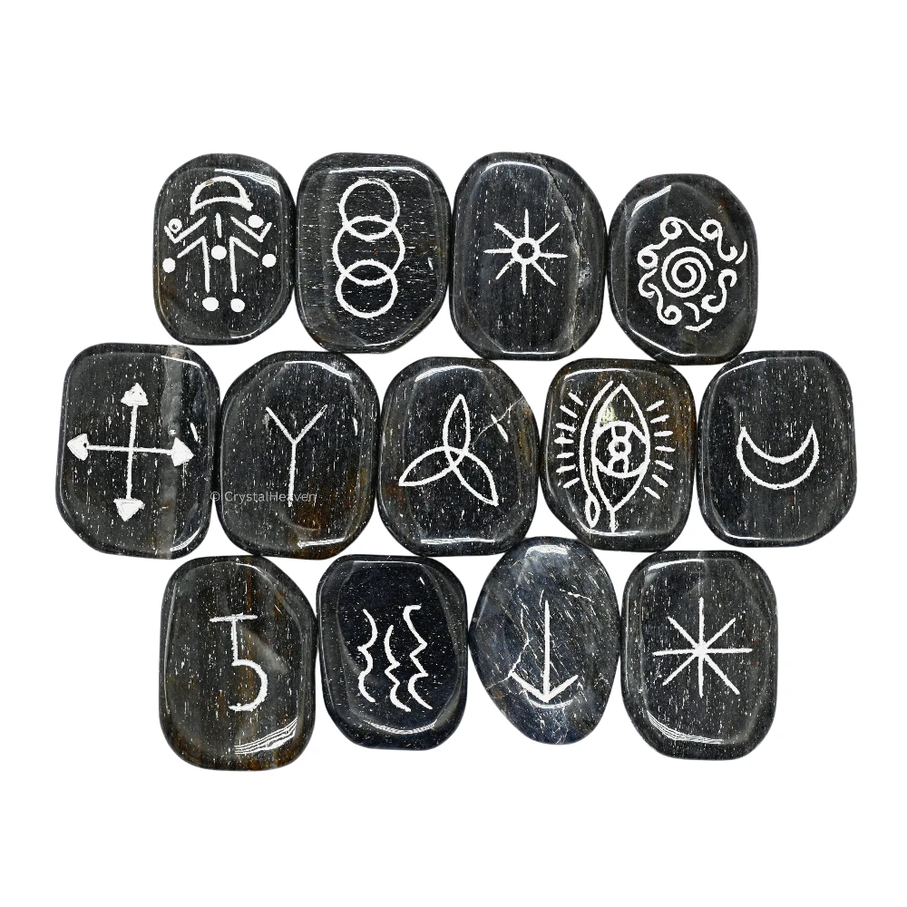 Blue Aventurine Pagan Wiccan Stones (Set of 13)
