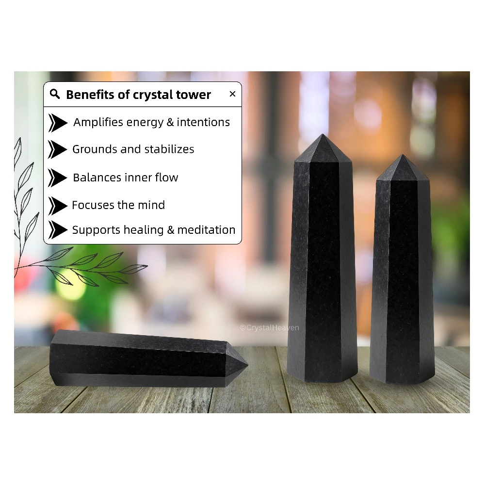 Shungite Tower (2" to 3" inch)