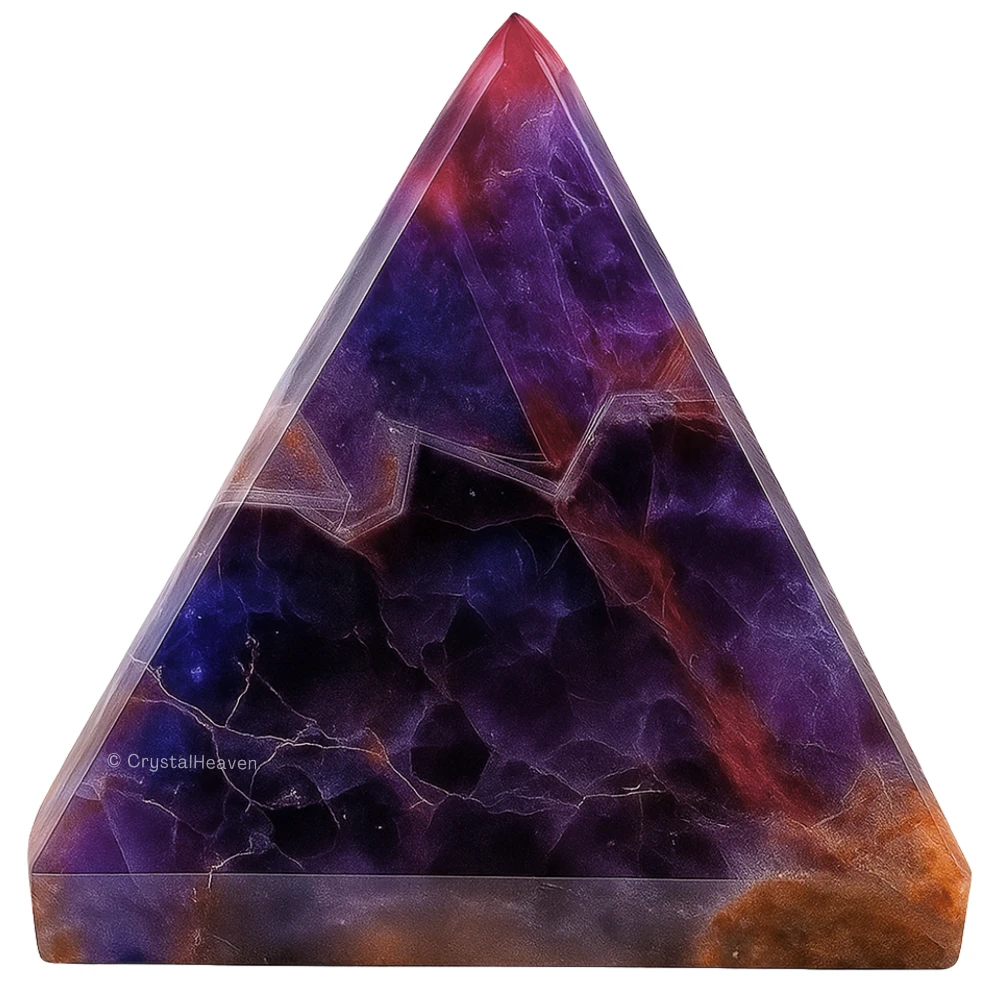 Amethyst Chevron Pyramid (1.5 Inch)