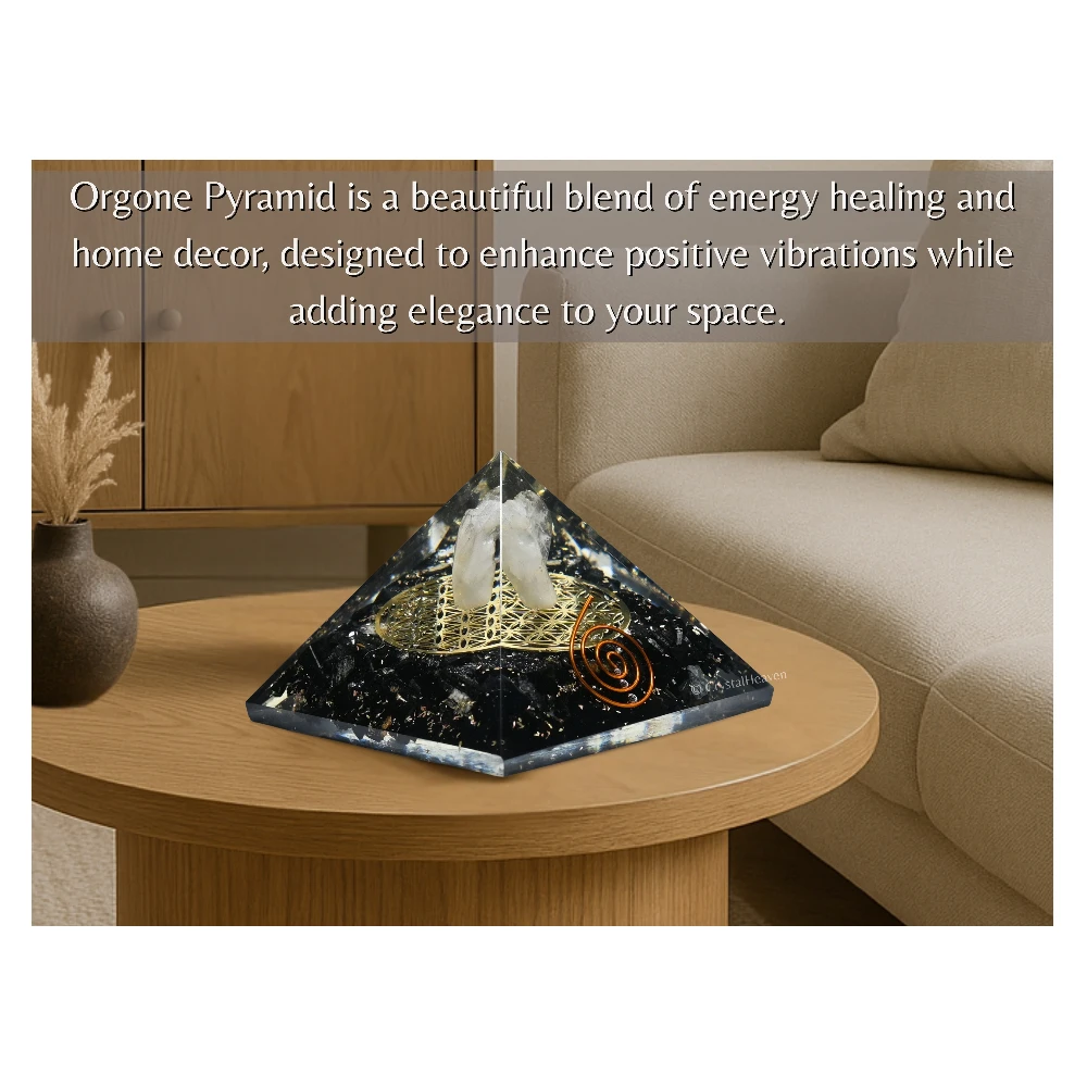 Black Tourmaline Orgone Pyramid (Angel)