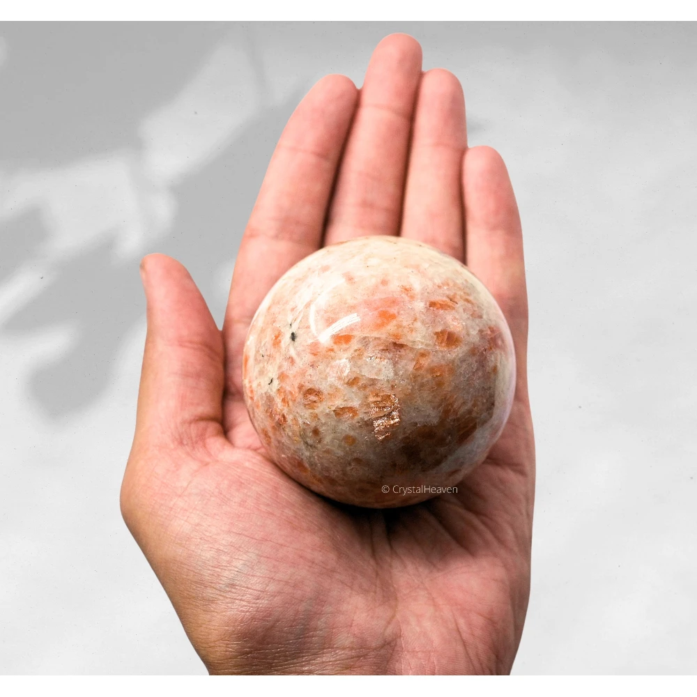 Large Sunstone Sphere (2.5 Inch)