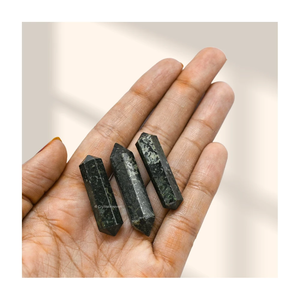 Nuummite Pencil Points (Double Terminated) (Set of 3)