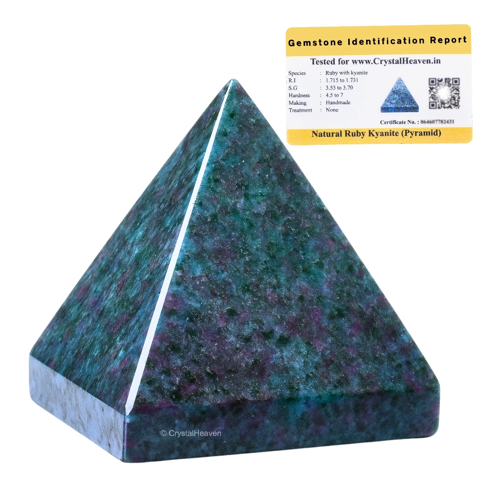 Ruby Kyanite Pyramid (1.5 Inch)