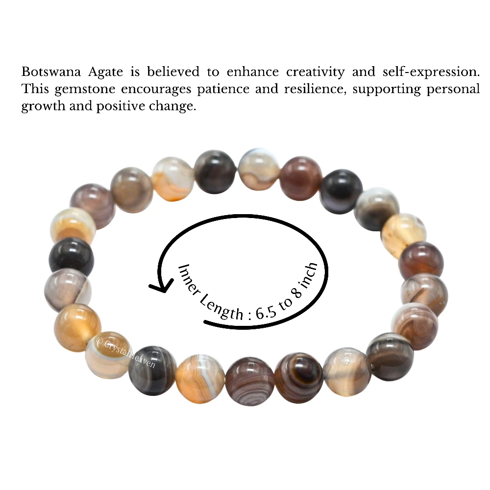 Botswana Agate Bracelet (Elastic)