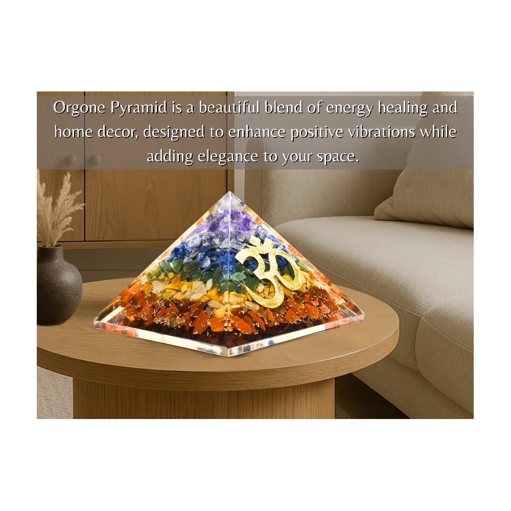 7 Chakra Orgone Pyramid (OM)