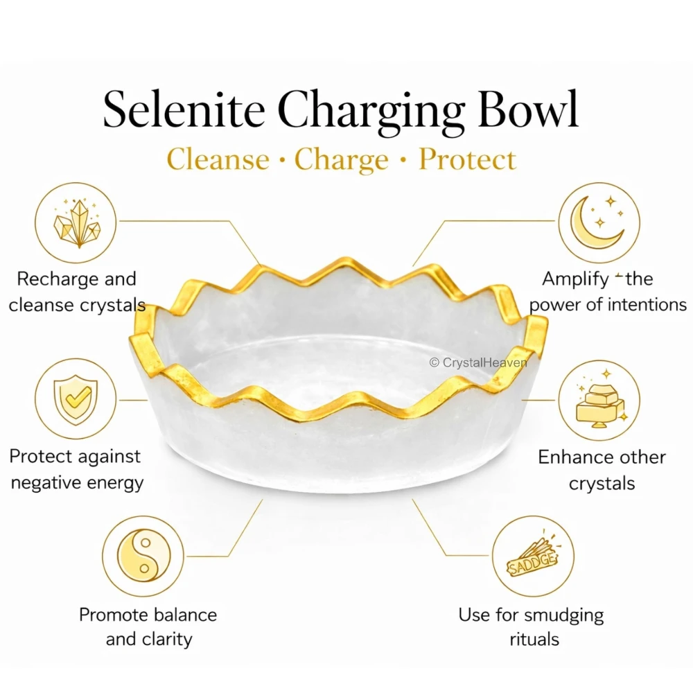 Money Bowl For Feng Shui Wealth Attraction (Bowl with Golden Rim)