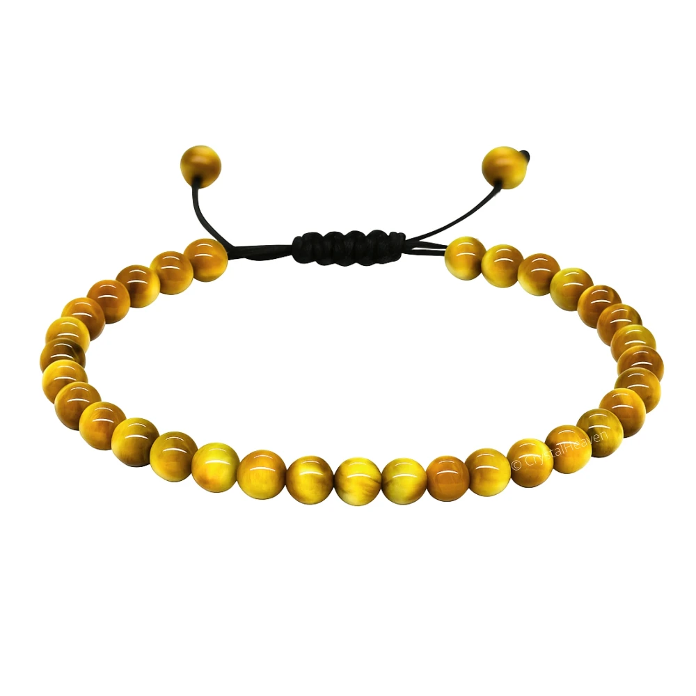 Yellow Cats Eye Anklet (Without Knot)