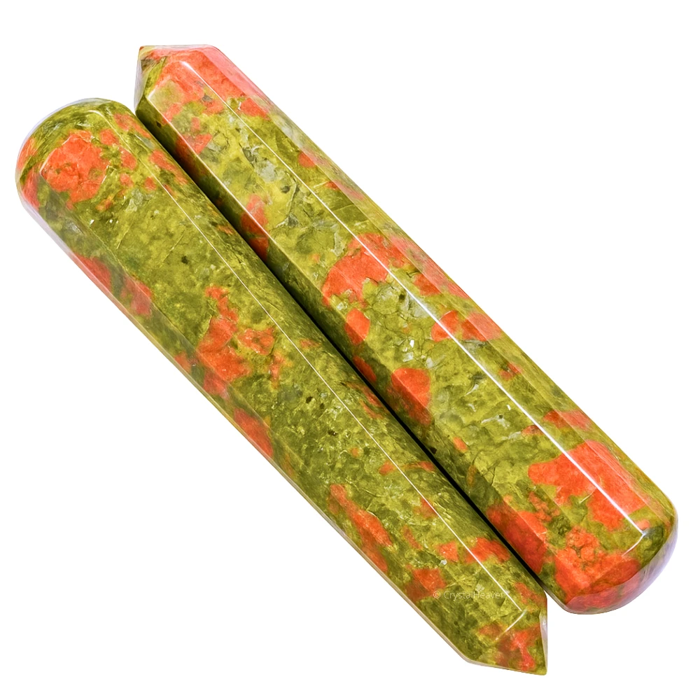 Unakite Wand (Faceted)