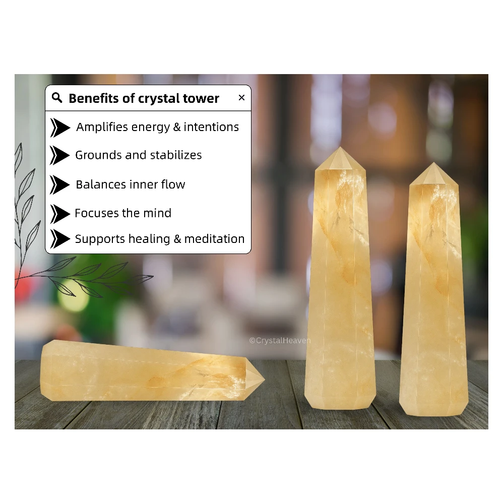 Citrine Crystal Tower (2" to 3" inch)
