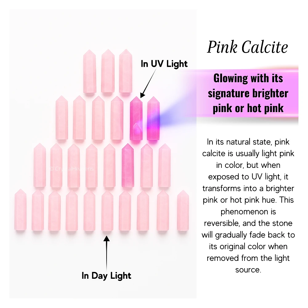Pink Calcite Pencil Points (Set of 3)