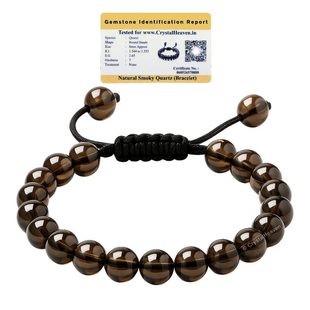 Smoky Quartz Bracelet (Adjustable)