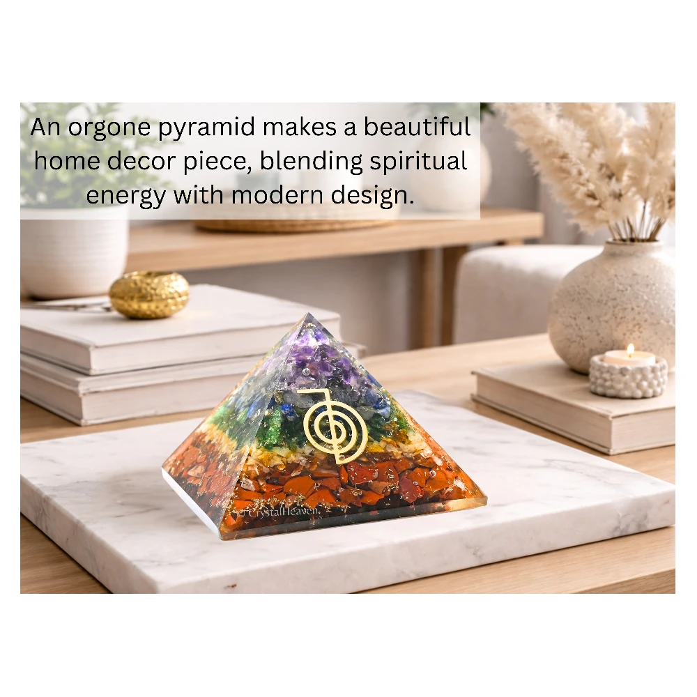7 Chakra Orgone Pyramid (Reiki)