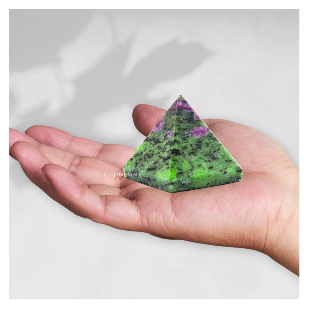 Ruby Zoisite Pyramid (1.5 Inch)