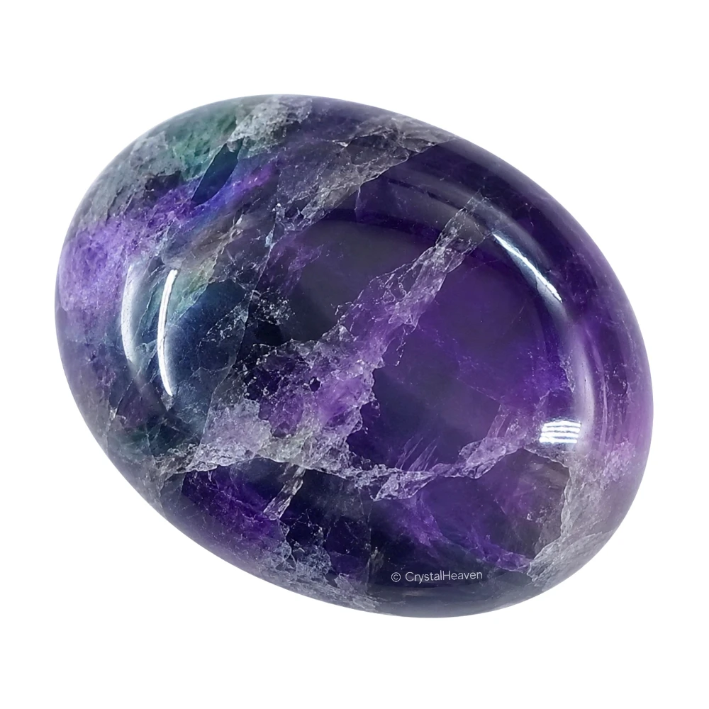 Purple Fluorite Palm Stone