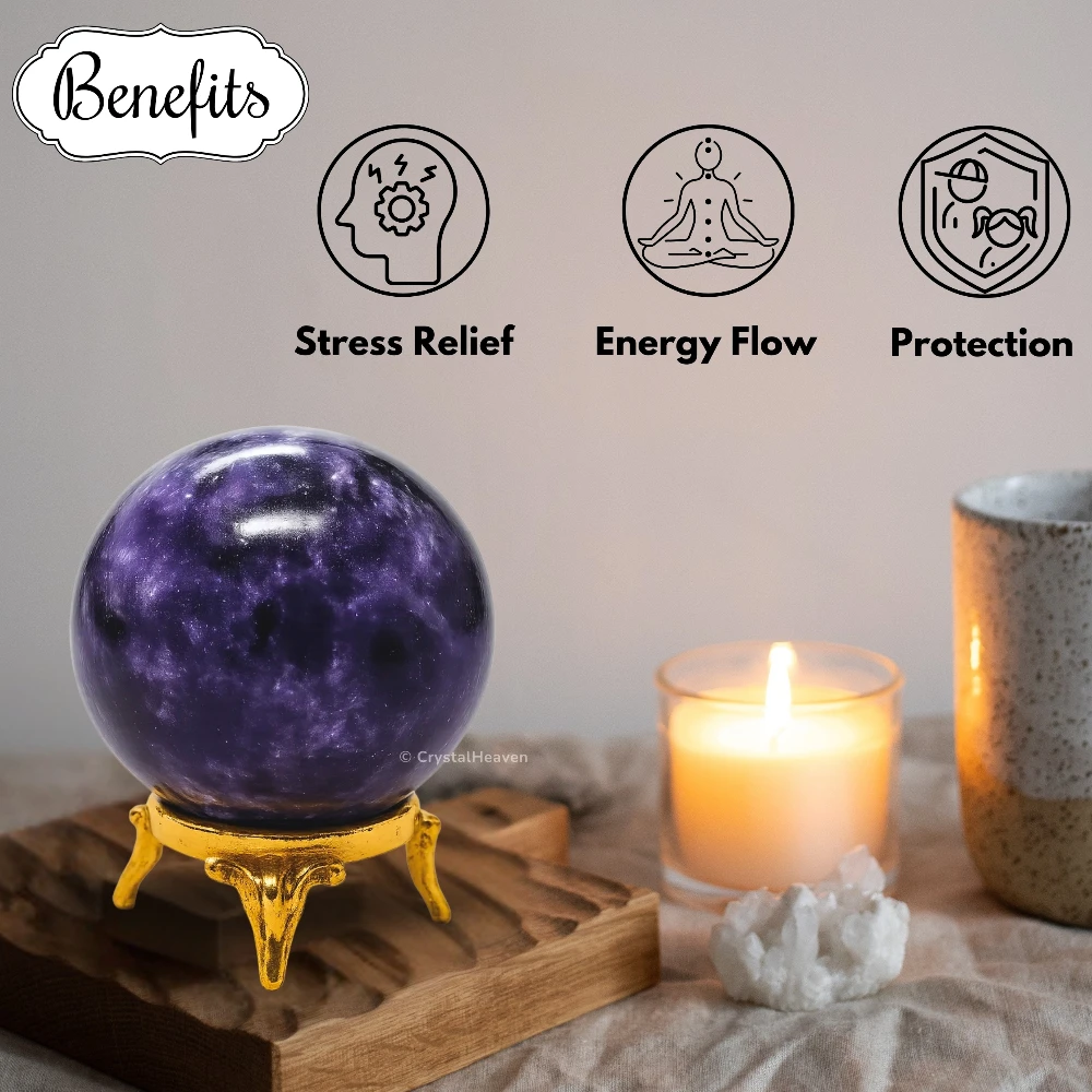 Lepidolite Sphere (2 Inch)