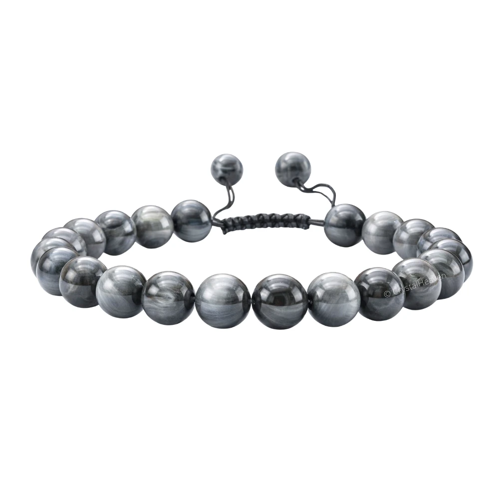 Grey Cats Eye Bracelet (Adjustable)