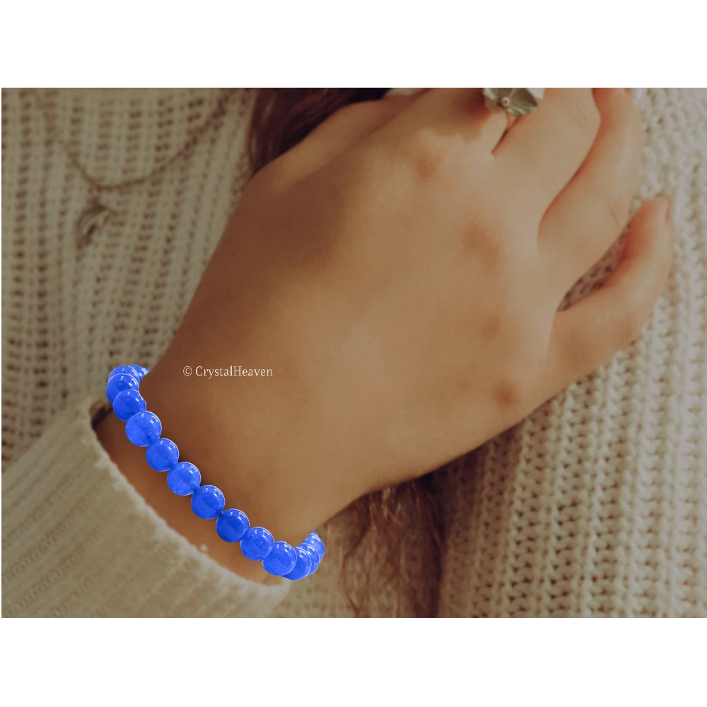 Blue Agate Bracelet (Adjustable)