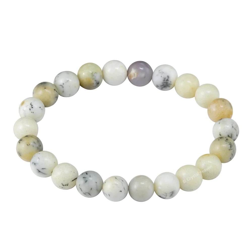 Dendrite Opal Bracelet (Elastic)
