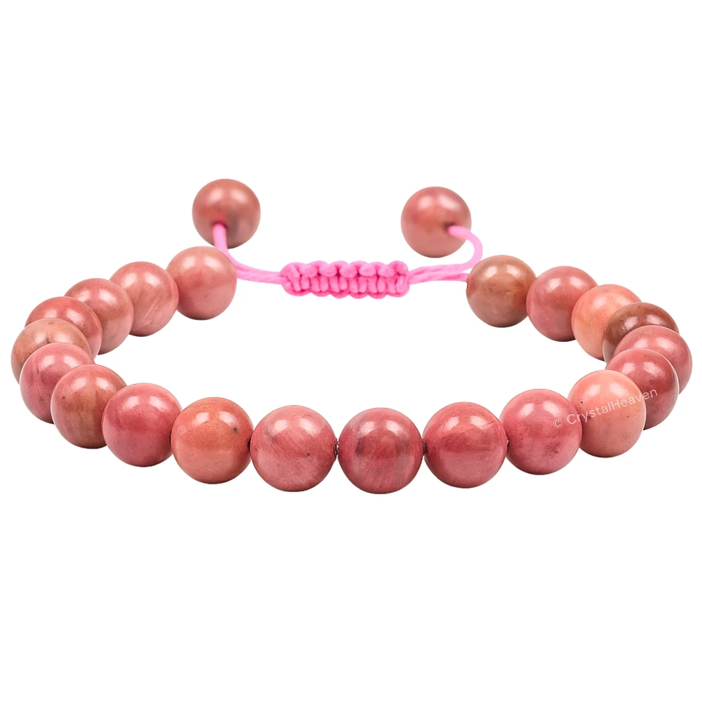 Pink Rhodonite Bracelet (Adjustable)