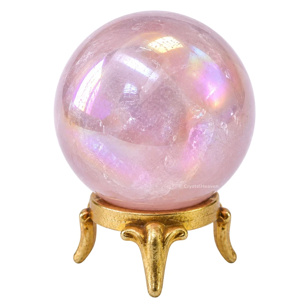 Angel Aura Rose Quartz Sphere (2 Inch)