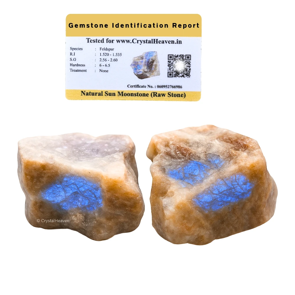 Raw Sun Moonstone Crystals (1 Piece)
