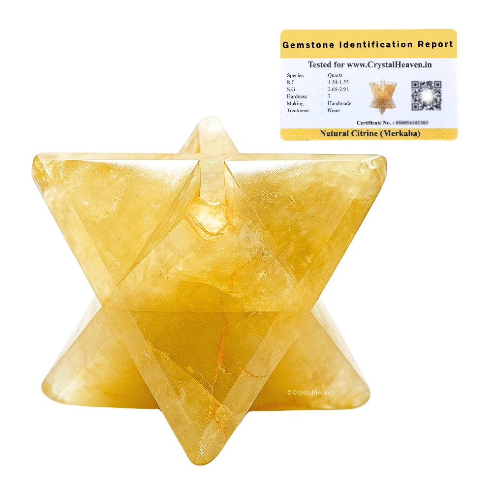 Citrine Crystal Merkaba (35-45 mm)
