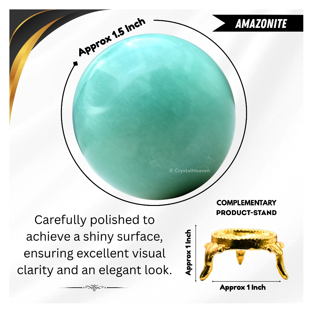 Amazonite Sphere (1.5 Inch)