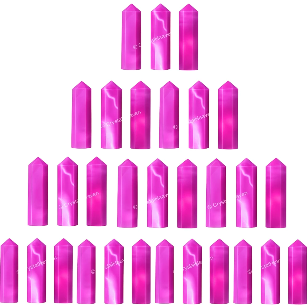 Pink Onyx Pencil Points (Set of 50)