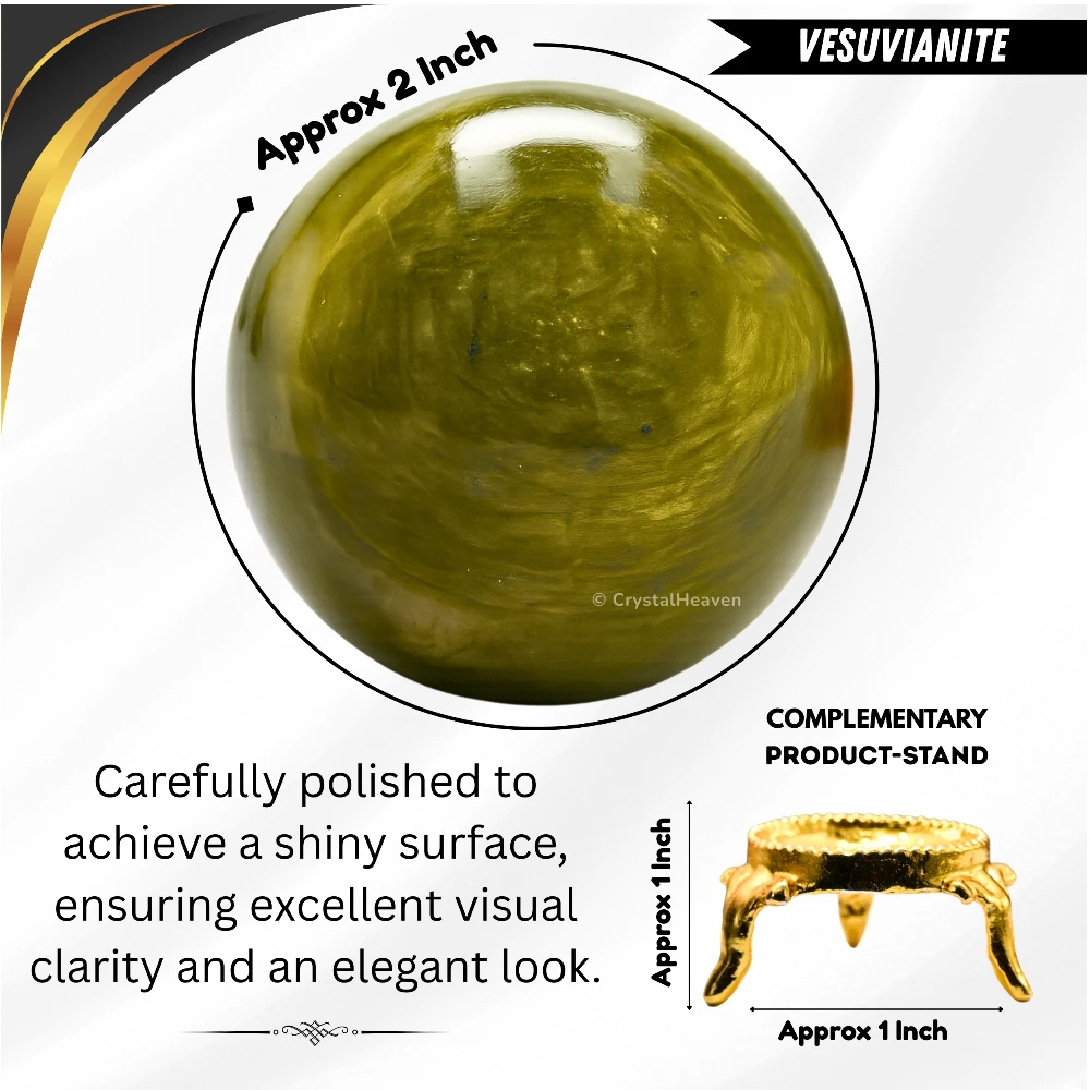 Vesuvianite Sphere (2 Inch)