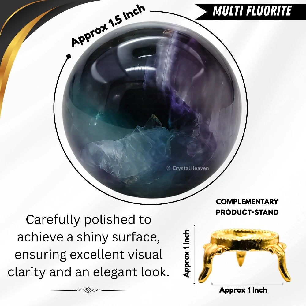 Fluorite Sphere (1.5 Inch)