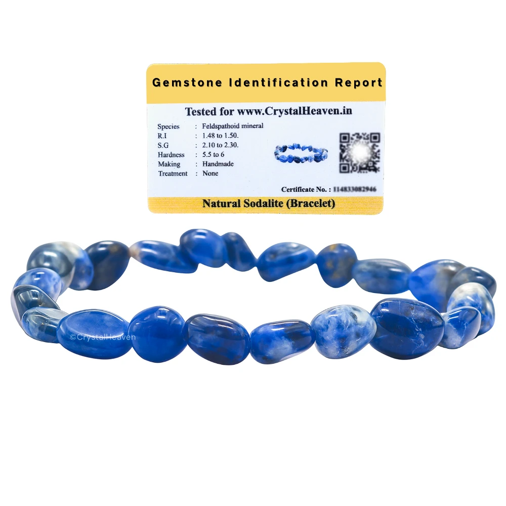 Sodalite Tumbled Bracelet (Elastic)