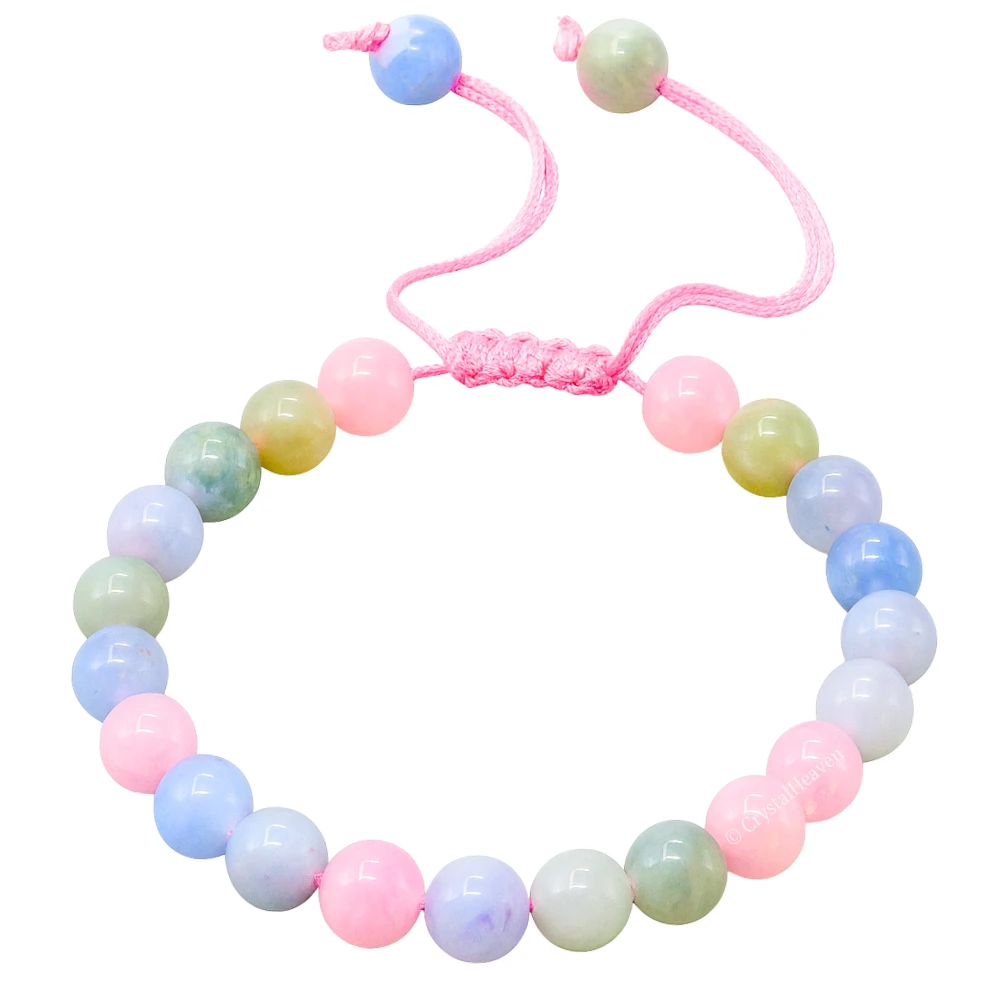Natural Morganite Bracelet (Adjustable)
