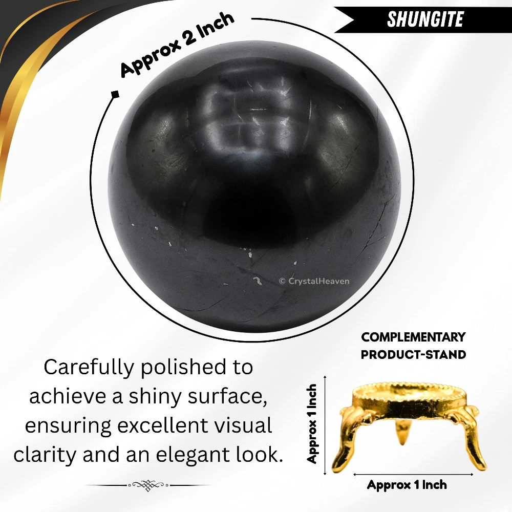 Shungite Sphere (2 Inch)