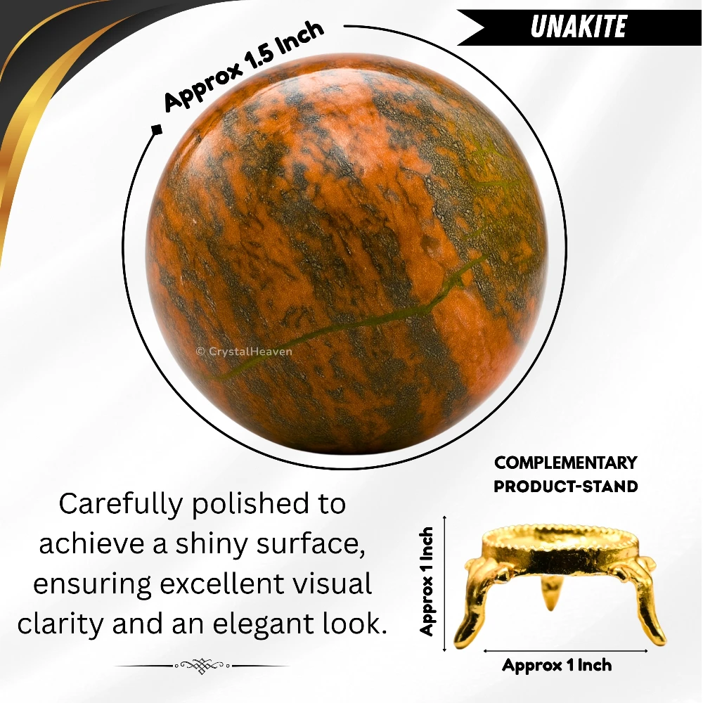 Unakite Sphere (1.5 Inch)