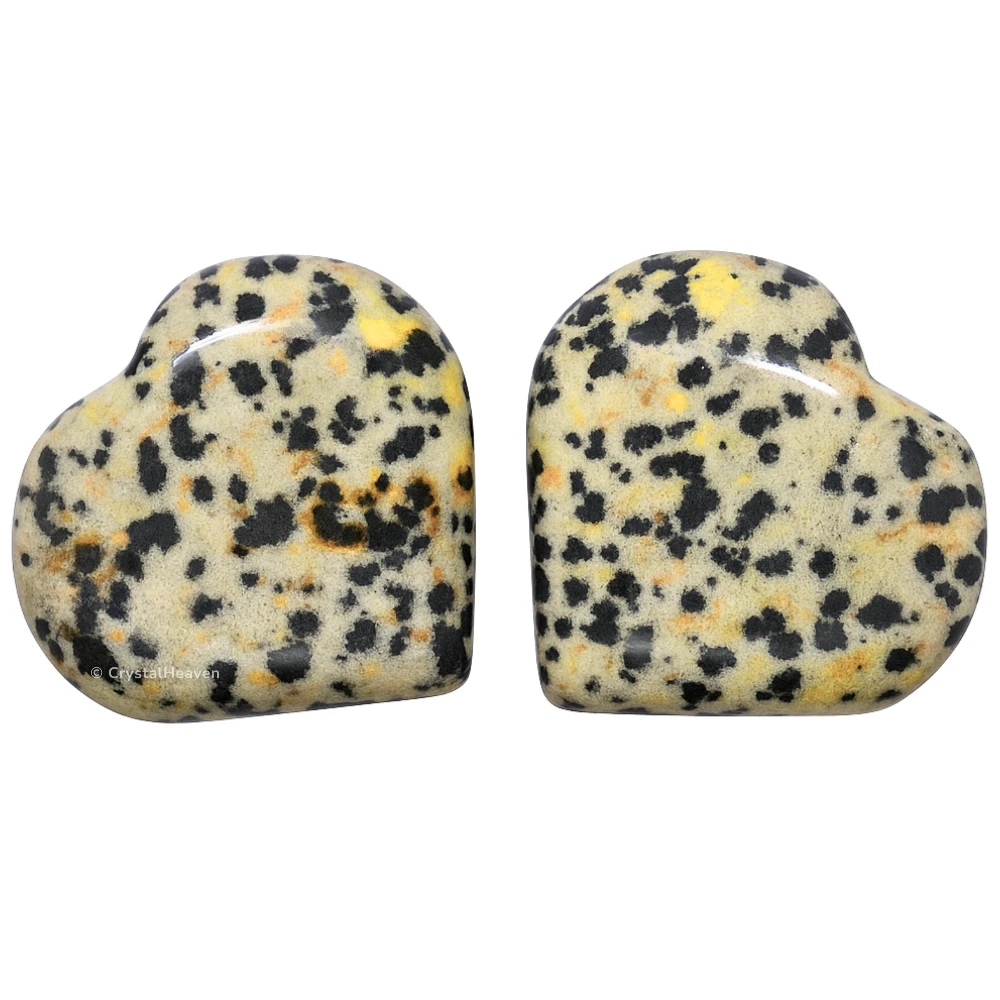 Dalmatian Jasper Mini Heart (Pack of 2)
