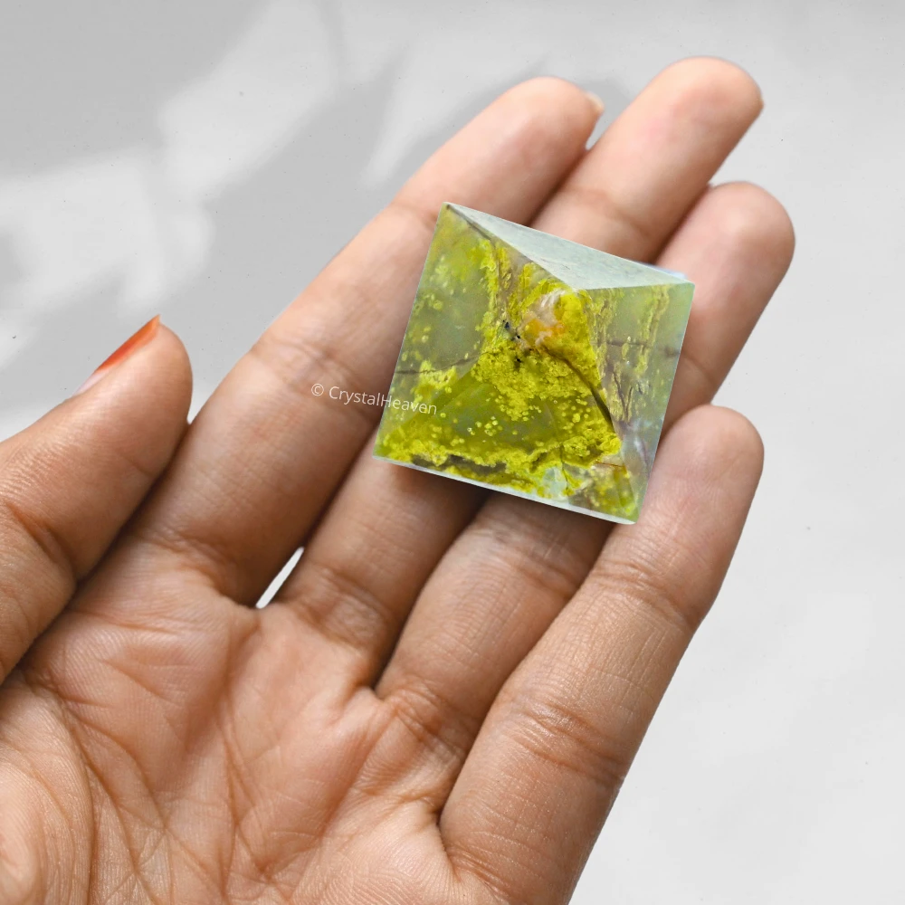 Green Opal Pyramid (1 Inch)