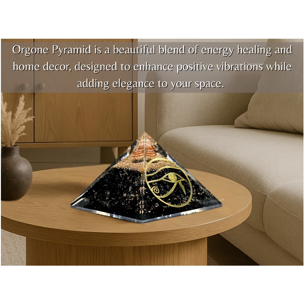 Black Tourmaline Orgone Pyramid (RA)