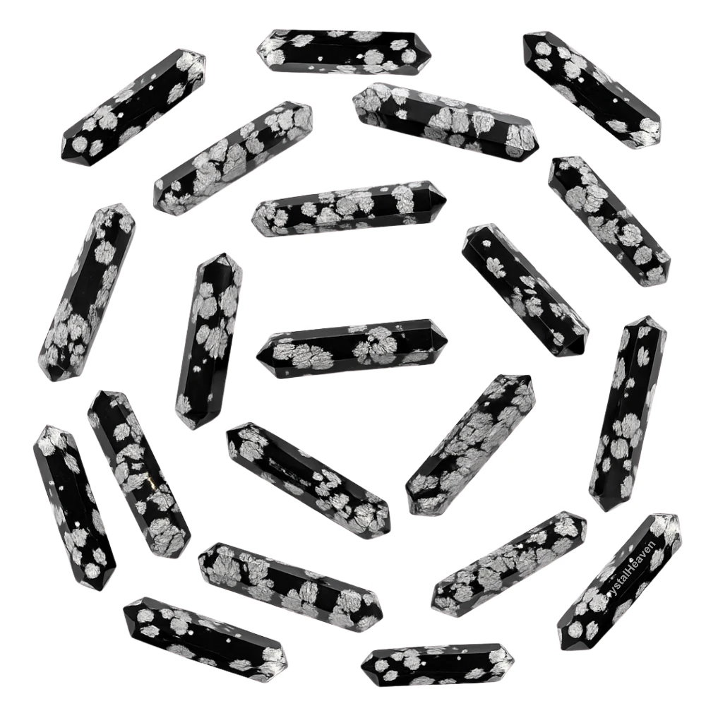 Snowflake obsidian Pencil Points (Double Terminated)