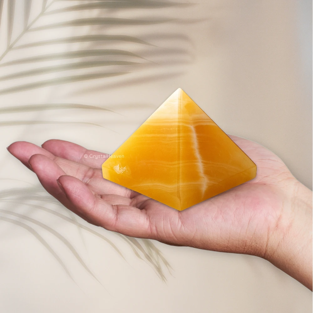 Yellow Calcite Pyramid (2 Inch)
