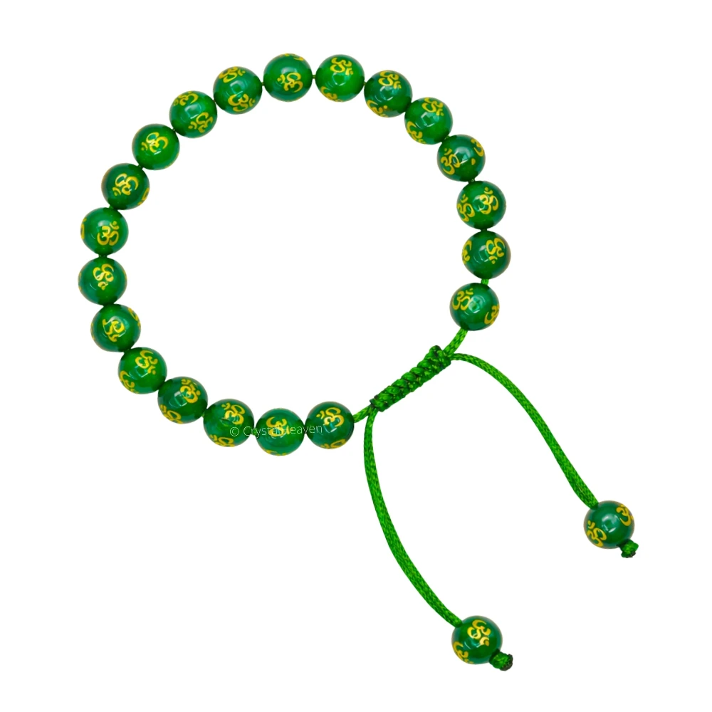 Green Agate OM Bracelet (Adjustable)