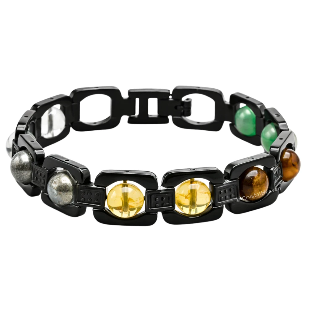 Dhanyog Bracelet - Premium Black Chain
