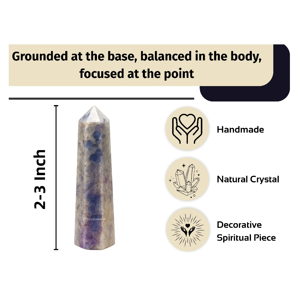 Hackmanite Crystal Tower (2" to 3" inch)