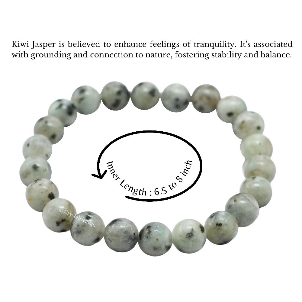 Kiwi Jasper Bracelet (Elastic)